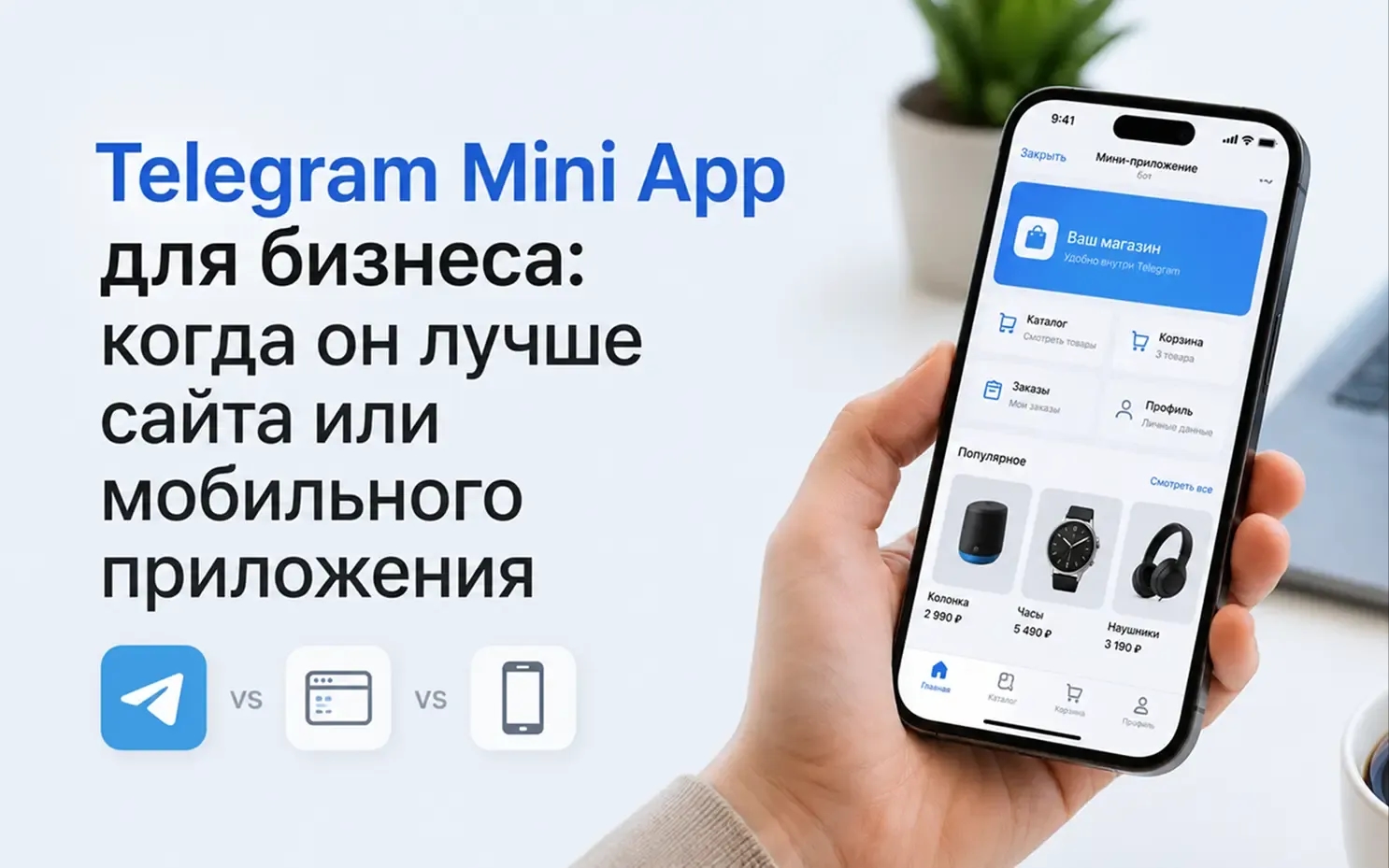 Telegram Mini App для бизнеса: когда он лучше сайта или мобильного приложения